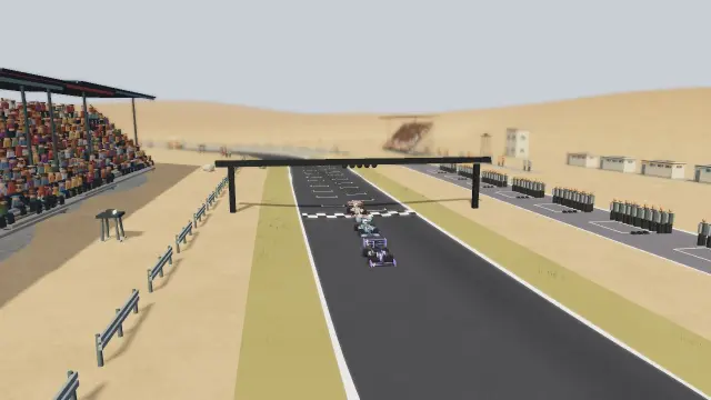 Desert Mesa GP, a fictional circuit in Little Engines