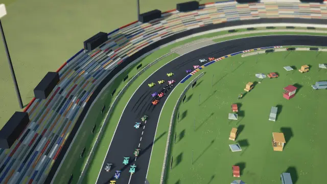 Thunder Bowl Speedway, a fictional circuit in Little Engines